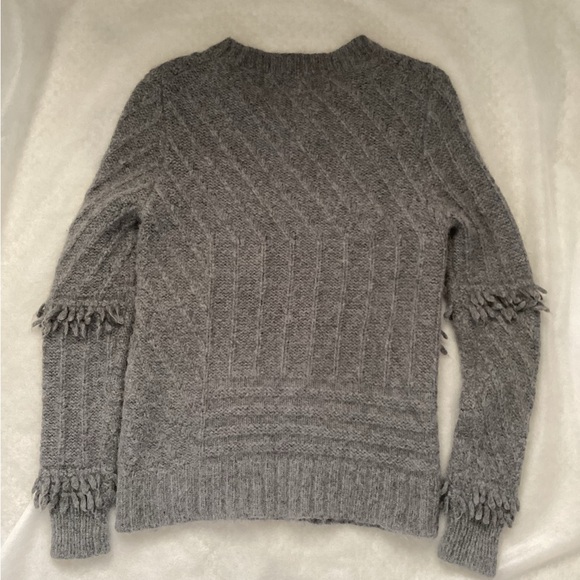 Derek Lam Alpaca Blend Fringe Detail Sweater, Size XS-S - Picture 2 of 6